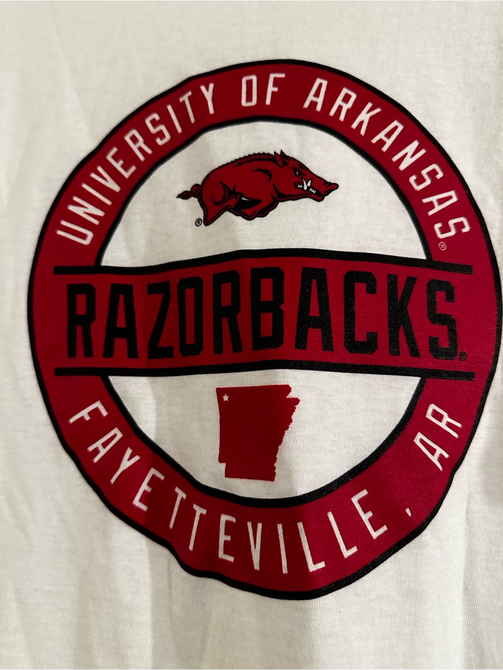 NEW Arkansas Razorbacks Tee Size Large - Picture 2 of 3
